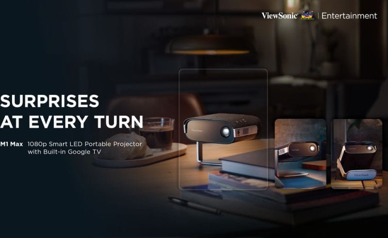 ViewSonic M1B Max Projecteur portable LED connecté 1080p avec Google TV intégré — image 25