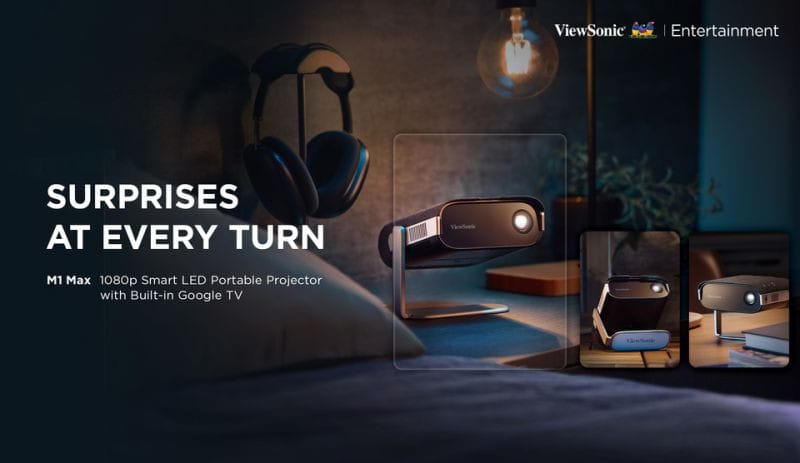 ViewSonic M1B Max Projecteur portable LED connecté 1080p avec Google TV intégré — image 26