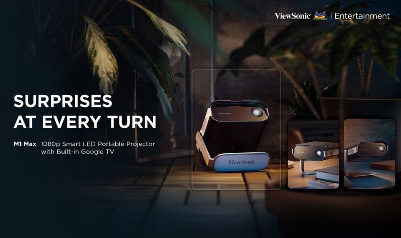 ViewSonic M1B Max Projecteur portable LED connecté 1080p avec Google TV intégré — image 27