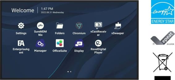 ViewSonic Moniteur 4K 98" Pouces Ultra HD sans fil