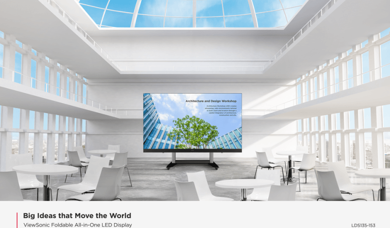 ViewSonic Écran dvLED tout-en-un pliable de 135" Pouces — image 15