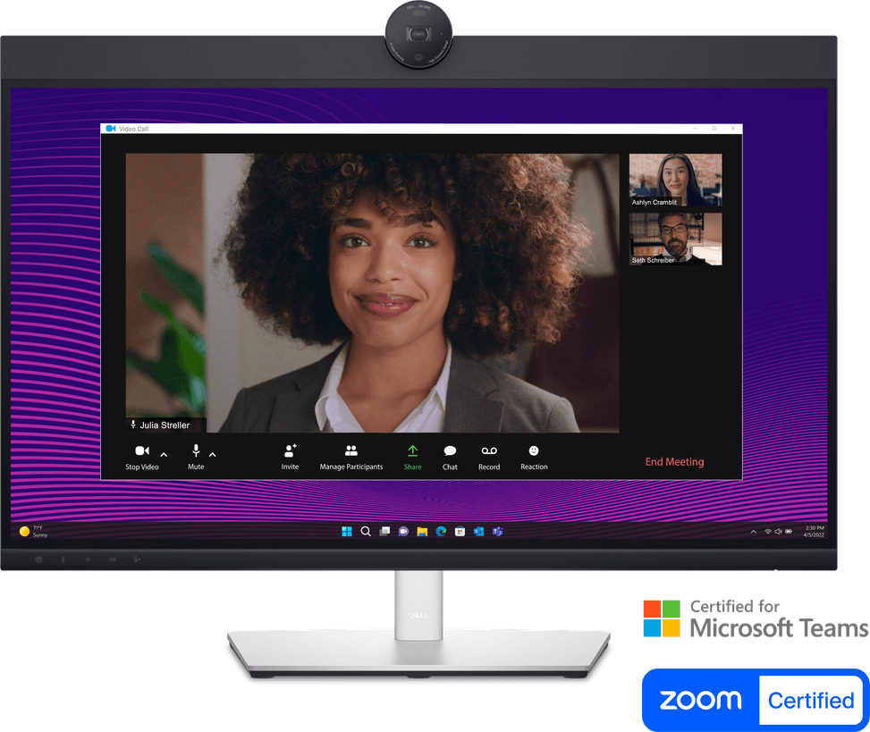 Écran de visioconférence Dell Pro 27 Plus - P2724DEB — image 3
