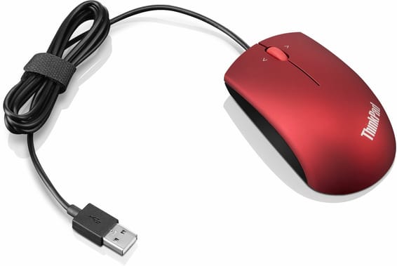 Souris filaire Lenovo ThinkPad Precision USB - Rouge (0B47155)