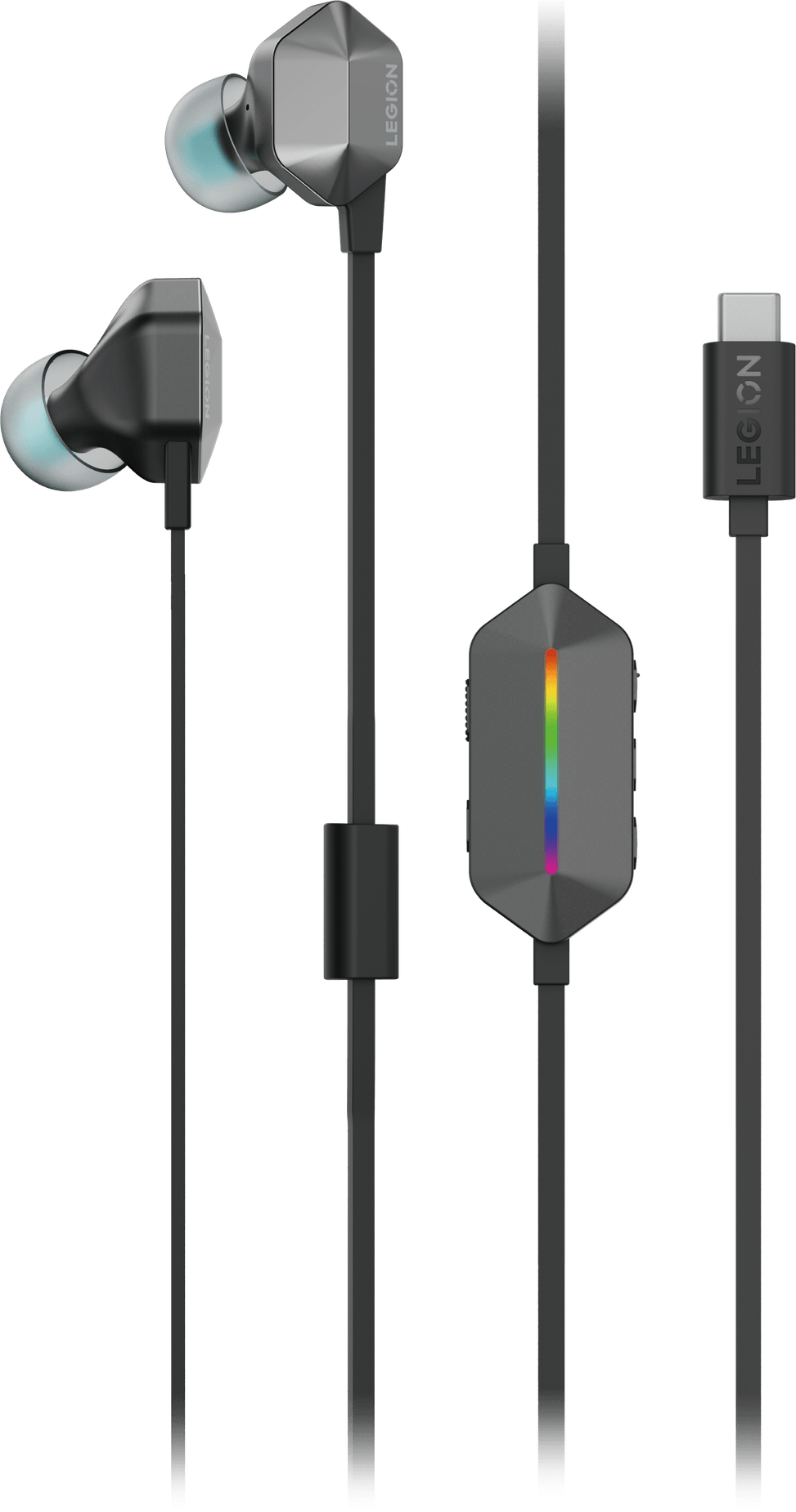 سماعات أذن سلكية USB-C للألعاب Lenovo Legion E510 7.1 RGB (GXD1N40797) — صورة 1