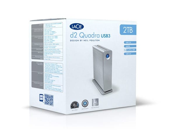Disque Dur LaCie d2 Quadra USB 3.0 - FireWire 800, USB 3.0/2.0, eSATA 3Gb/s