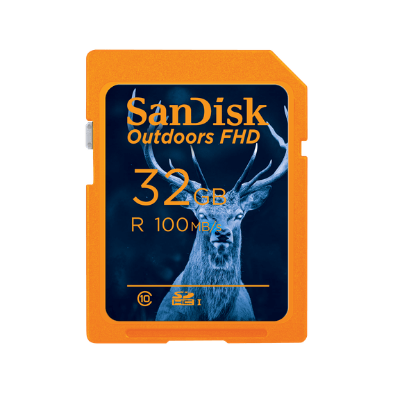 Carte UHS-I SanDisk Outdoors FHD - Pack de quatre - 32 Go