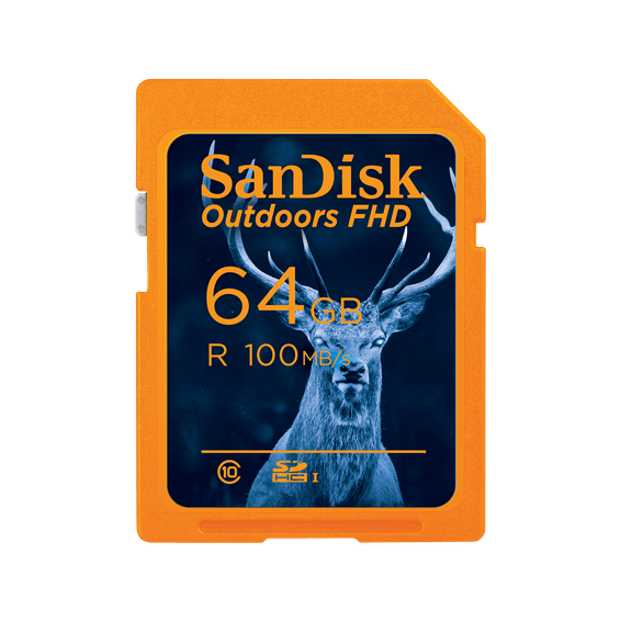 Carte UHS-I SanDisk Outdoors FHD - Pack de un - 64 Go