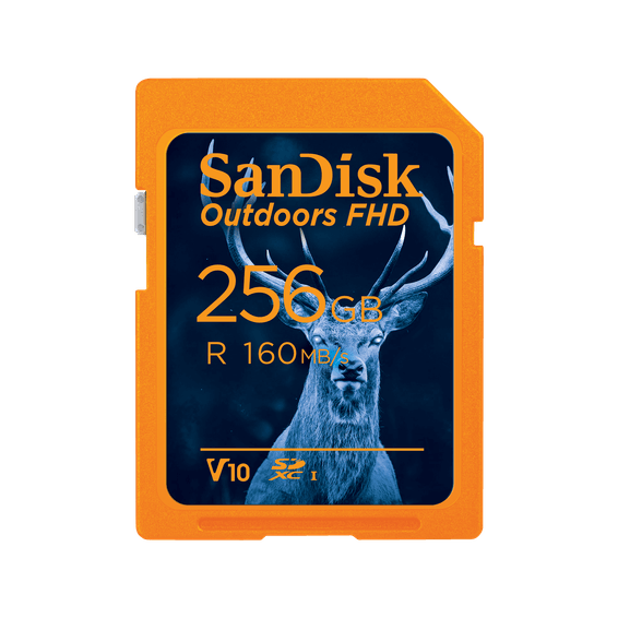 Carte UHS-I SanDisk Outdoors FHD - Pack de un - 256 Go