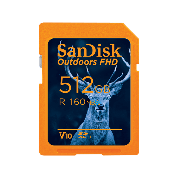 Carte UHS-I SanDisk Outdoors FHD - Pack de un - 512 Go