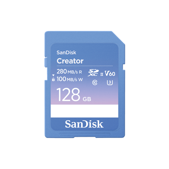 Carte SD UHS-II SanDisk Creator - 128 Go