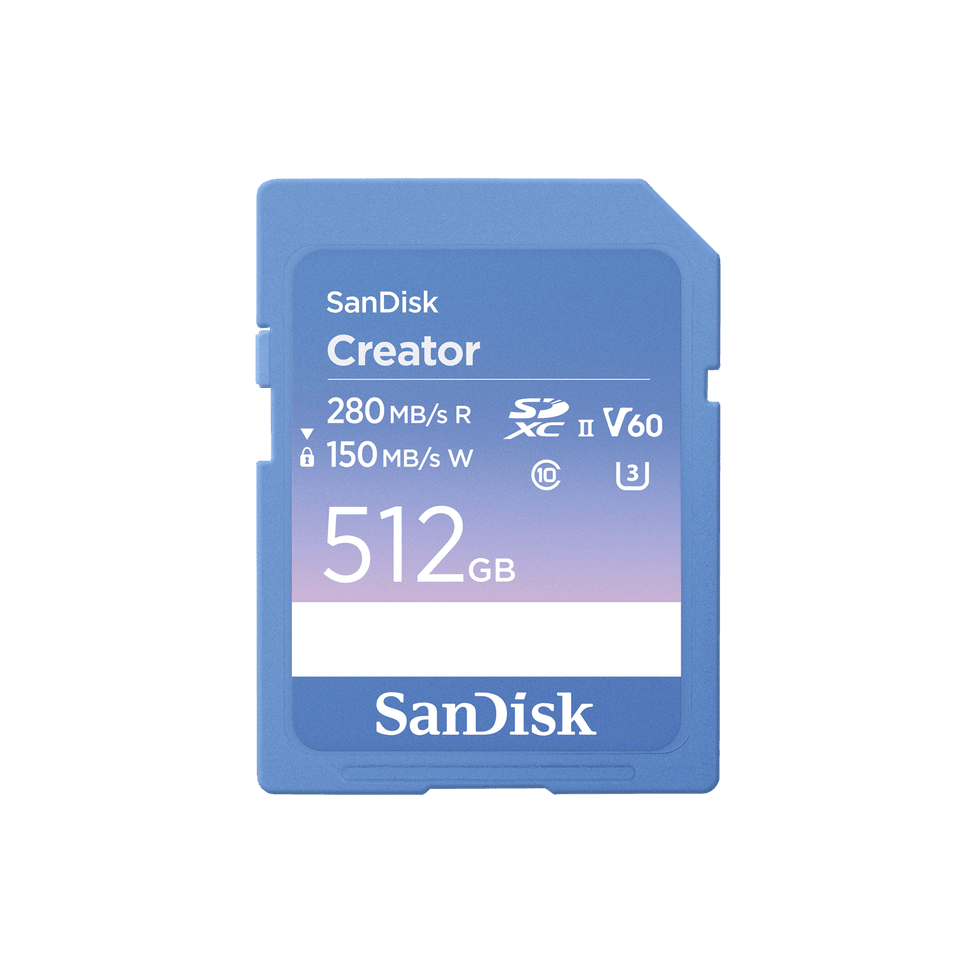 Carte SD UHS-II SanDisk Creator - 512 Go — image 1