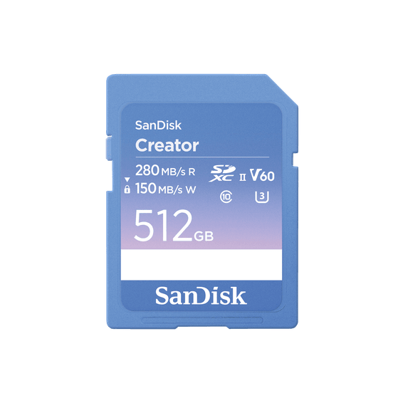 Carte SD UHS-II SanDisk Creator - 512 Go