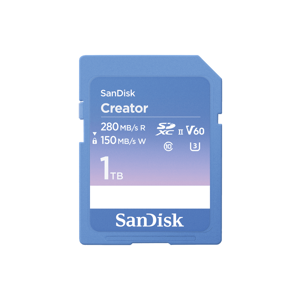 Carte SD UHS-II SanDisk Creator - 1 To — image 1