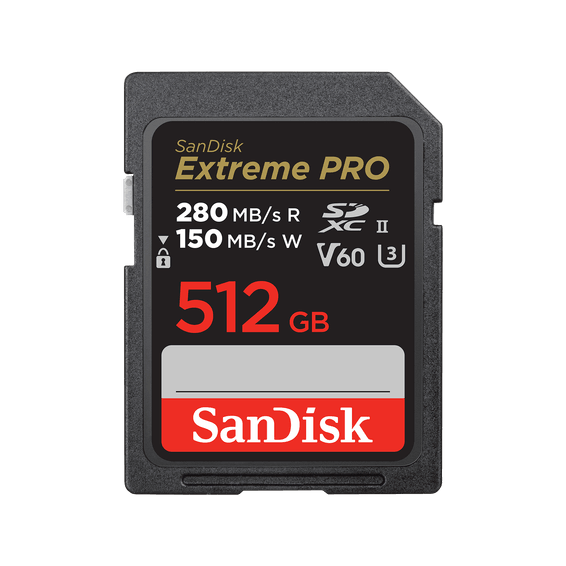 Carte SanDisk Extreme PRO SDXC™ UHS-II - 512 Go
