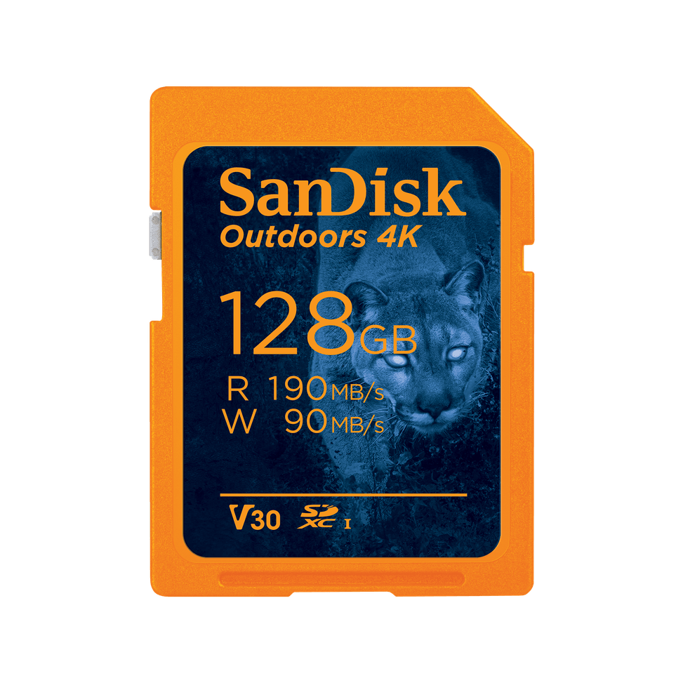 Carte SD UHS-I SanDisk Outdoors 4K - Pack de un - 128 Go — image 1