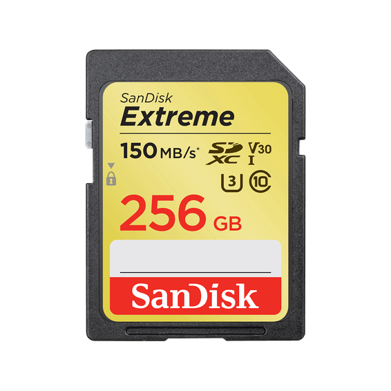 Carte SD SanDisk Extreme UHS-I - 256 Go