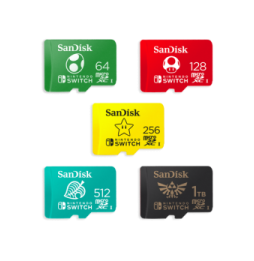 SanDisk Cartes mémoire sous licence Nintendo® pour Nintendo Switch™ - 256 Go