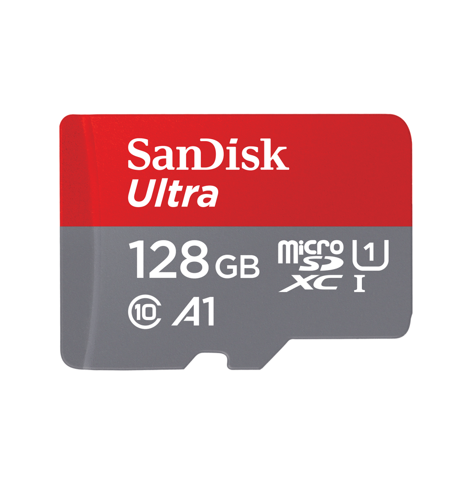 Carte microSD SanDisk Ultra avec adaptateur SD - 128 Go