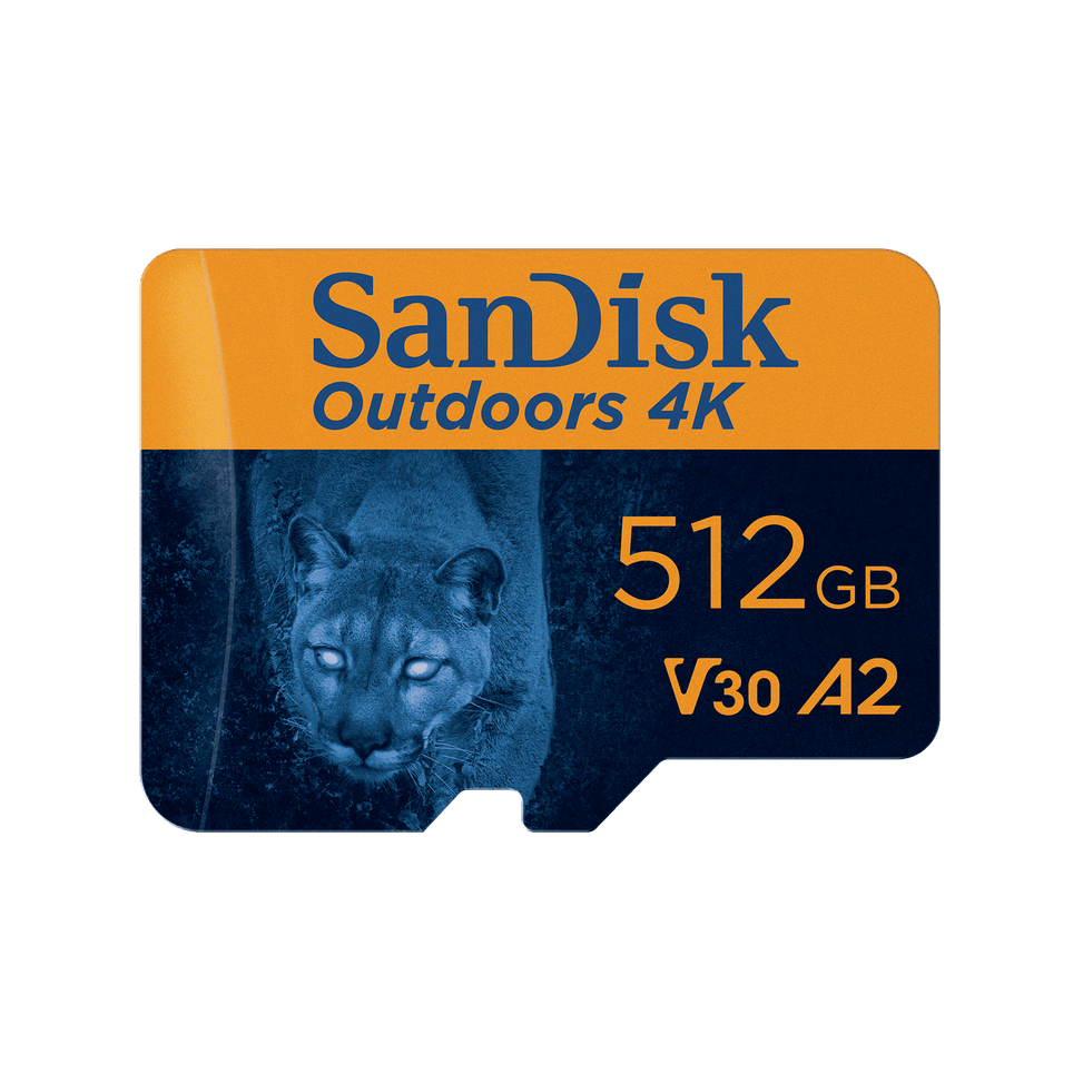 Carte microSDXC UHS-I SanDisk Outdoors 4K avec adaptateur SD - Pack de un - 512 Go — image 1