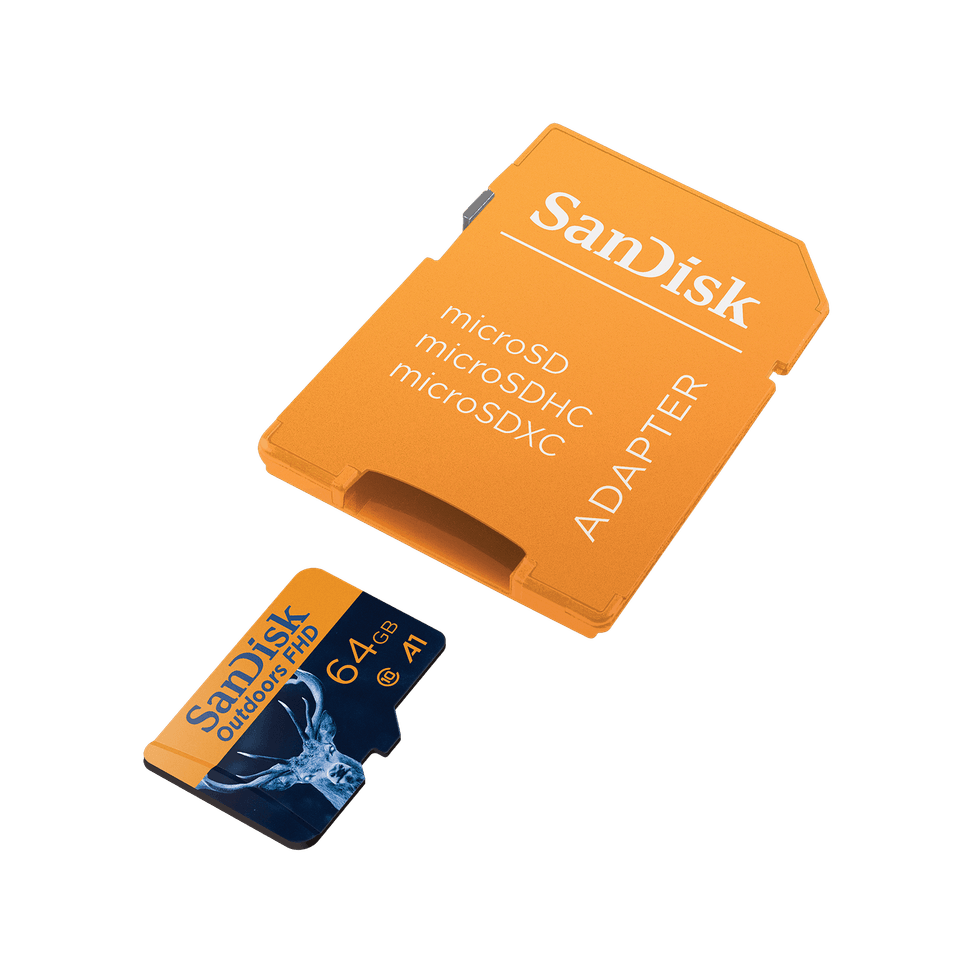 Carte mémoire microSDHC/XC UHS-I SanDisk Outdoors FHD avec adaptateur - Pack de quatre - 64 Go — image 2