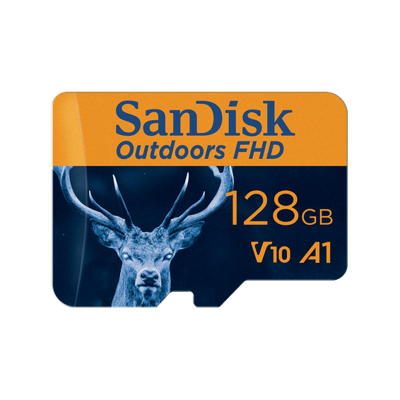 Carte mémoire microSDHC/XC UHS-I SanDisk Outdoors FHD avec adaptateur - Pack de un - 128 Go