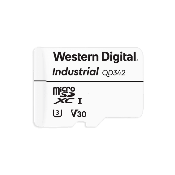 Western Digital Carte microSD pour industriels - Température de fonctionnement : -25°C à 85°C - Endurance : Standard - NAND : 3D