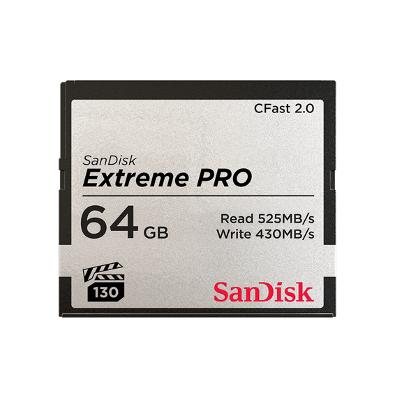 Carte Mémoire SanDisk Extreme PRO CFast 2.0 - 64 Go