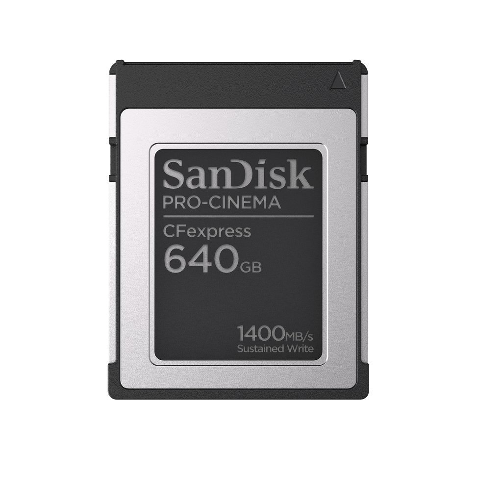Carte mémoire SanDisk® CFexpress™ PRO-CINEMA Type B - 640 Go — image 1