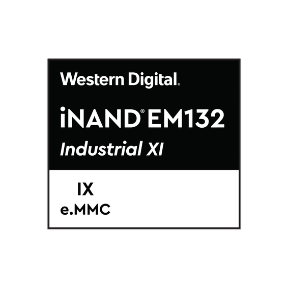 Western Digital e.MMC pour l’industrie - Température de fonctionnement : -40°C à 85°C - NAND : 3D NAND - 64 Go