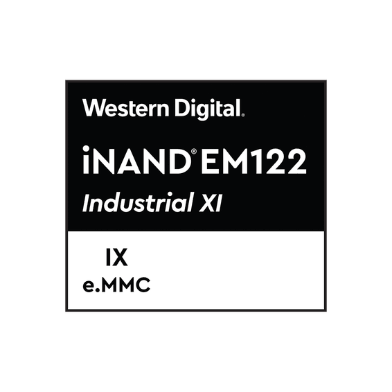 Western Digital e.MMC pour l’industrie - Température de fonctionnement : -40°C à 85°C - NAND : 2D NAND - 64 Go