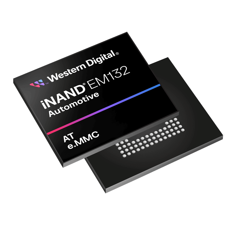 Western Digital e.MMC pour l'automobile - Catégorie du produit : Grade 3 - NAND : 3D NAND - 256 Go — image 2