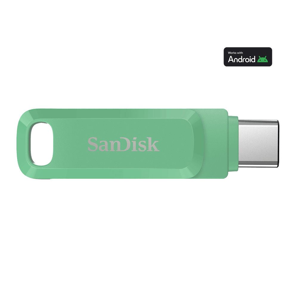 SanDisk Clé double connectique USB Type-C™ Ultra Dual Drive Go - 64 Go - Absinthe Green — image 1