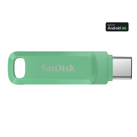 SanDisk Clé double connectique USB Type-C™ Ultra Dual Drive Go - 128 Go - Absinthe Green