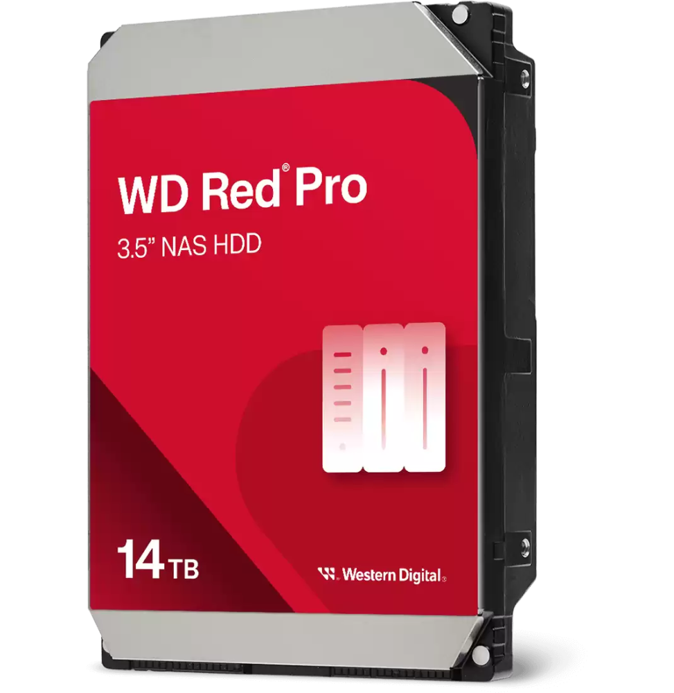 Disque dur interne 3.5" Western Digital Red Pro 14 To pour NAS (WD142KFGX)