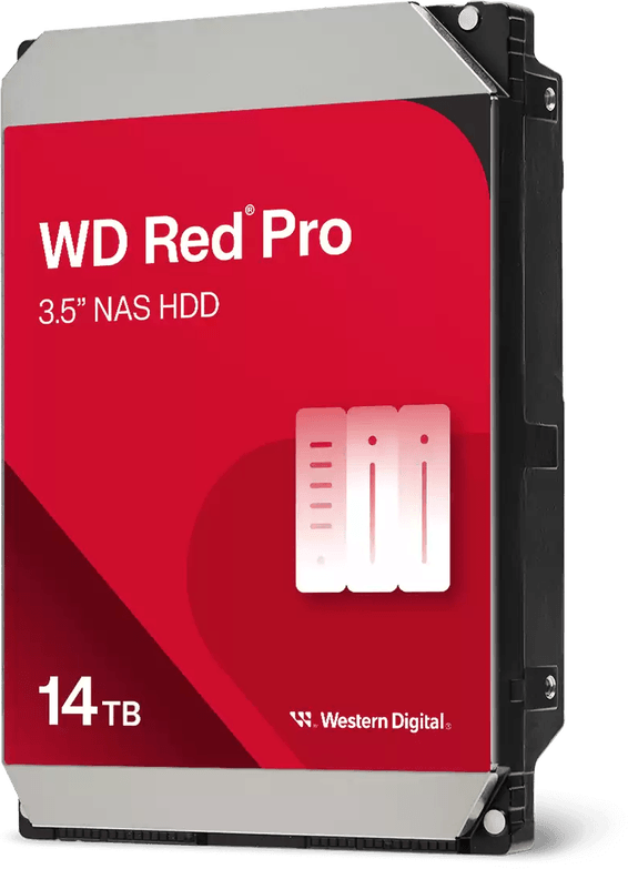 Disque dur interne 3.5" Western Digital Red Pro 14 To pour NAS (WD142KFGX)