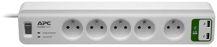 Multiprise Parafoudre APC Essential SurgeArrest 8 prises 230V France avec 2 x RJ11 et 2 x Coaxial