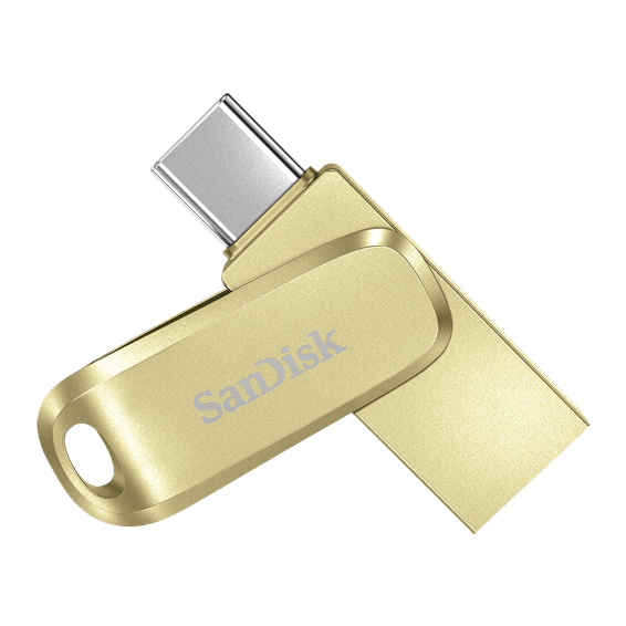 Clé USB Type-C™ SanDisk Ultra® Dual Drive Luxe - 256 Go - Or