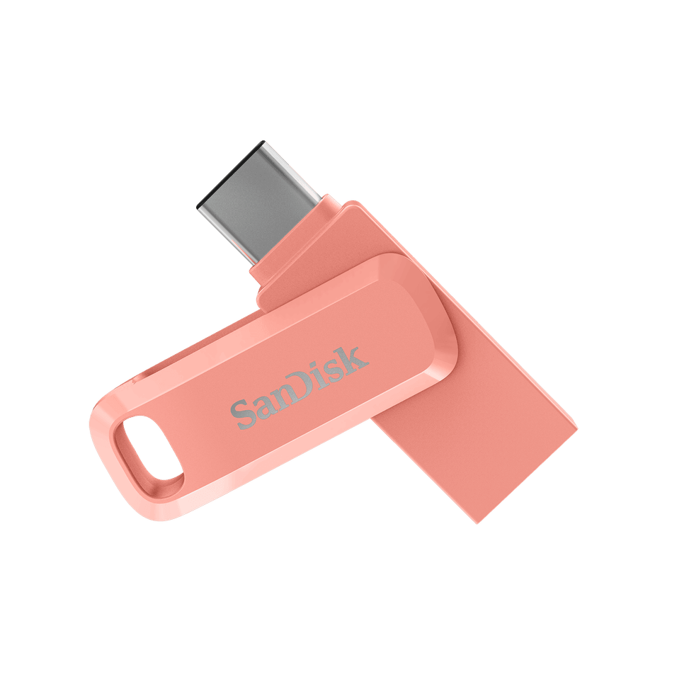 SanDisk Clé double connectique USB Type-C™ Ultra Dual Drive Go - 512 Go - Pêche — image 1