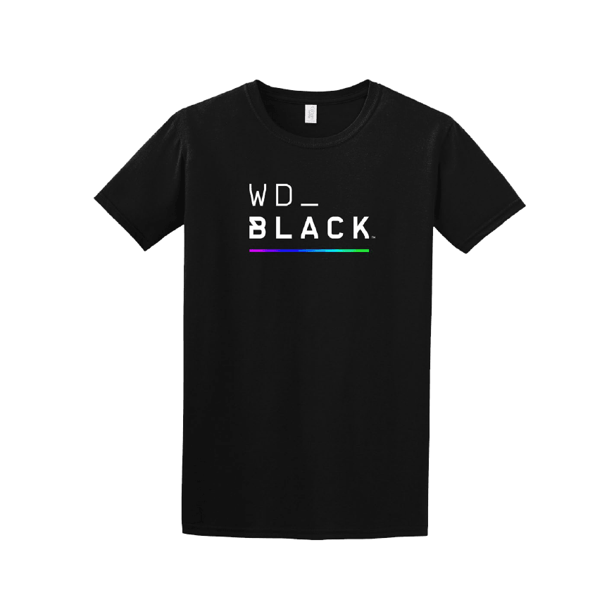 Western Digital T-Shirt WD_BLACK avec barre de couleurs RVB - Size : L — image 1