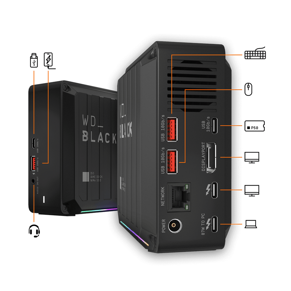 Western Digital WD_BLACK D50 Game Dock NVMe™ SSD - 2 To — image 2