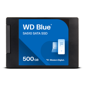 Western Digital Disque SSD SATA WD Blue SA510 au format 2,5"/7 mm (boîtier) - 500 Go
