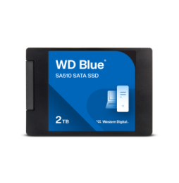Western Digital Disque SSD SATA WD Blue SA510 au format 2,5"/7 mm (boîtier) - 2 To