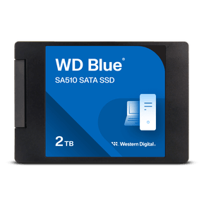 Western Digital Disque SSD SATA WD Blue SA510 au format 2,5"/7 mm (boîtier) - 2 To