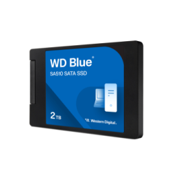 Western Digital Disque SSD SATA WD Blue SA510 au format 2,5"/7 mm (boîtier) - 2 To