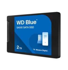 Western Digital Disque SSD SATA WD Blue SA510 au format 2,5"/7 mm (boîtier) - 2 To