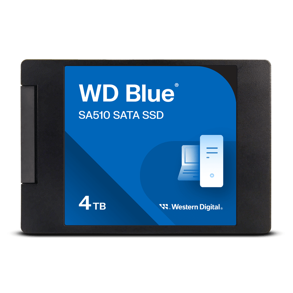 Western Digital Disque SSD SATA WD Blue SA510 au format 2,5"/7 mm (boîtier) - 4 To — image 1