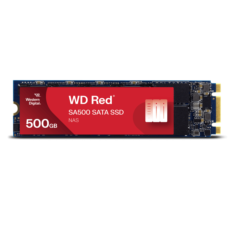 Western Digital Disque SSD SATA NAS SA500 WD Red™ au format M.2 2280 - 500 Go — image 1
