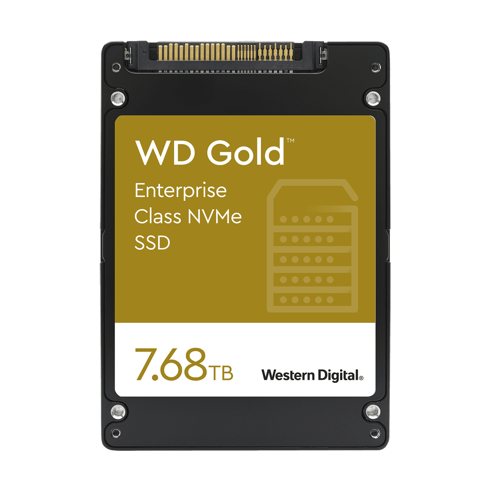 Western Digital Disque SSD NVMe™ WD Gold™ pour entreprises - 7,68 To — image 1