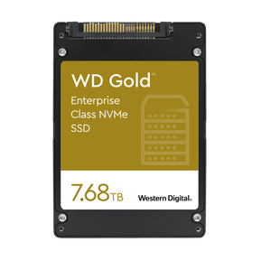 Western Digital Disque SSD NVMe™ WD Gold™ pour entreprises - 7,68 To
