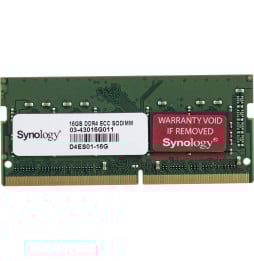 Barrette mémoire Synology SODIMM 16GB SODIMM DDR4 ECC pour Serveur Nas (D4ES01-16G)